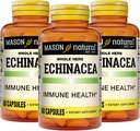 MASON NATURAL Echinacea, Immunsystemet Booster, Understøtter samlet sundhed, urtetilskud, 60 kapsler (pakke med 3)