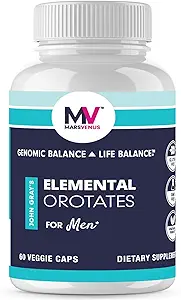 MARS VENUS Stress Relief supplement med Lithium Orotere Ashwagandha Safran Berberine Rhodiola Bacopa Fulvic Minerals - Elementære Orotates Mood Support Kapsler til mænd - 60 Greve