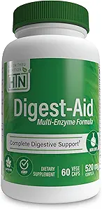 Digest- Aid 124; Komplet fordøjelsesmiddel Enzyme Formel med præ-og probiotisk Budding- 124; fordøjelse & Nutrient Absorption Support 124; Hurtig fungerende discomfort Relief 124; Non- GMO Budding124; af Health Thru Nutrition (pakke med 60)