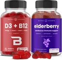 NutraChamps Vitamin B12 Gummies og Elderberry Gummies Bundle
