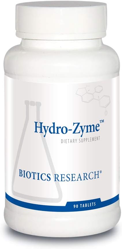 Bioetik Forskning Hydro- Zyme fordøjelsesstøtte, Indeholder betain hydrochlorid, understøtter sund gastrisk pH 90 tabletter