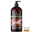 Pure Wild Alaska Salmon Oil for Dogs & Cats Hud og Coat - Fish Oil Liquid med Pump - Understøtter fælles funktion, Immun & Heart Health - Omega 3 flydende kosttilskud - Alle naturlige EPA + DHA - 32oz