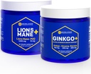 NATURLIGE STAKKER Ginkgo Biloba + Lions Mane Mushroom Bundle - Focus & Memory Support * - 120 kapsler