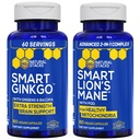 NATURLIGE STAKKER Ginkgo Biloba + Lions Mane Mushroom Bundle - Focus & Memory Support * - 120 kapsler