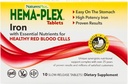 NaturesPlus Hema- Plex Iron - 10 Slow-Release Tablets - 85 mg Chelated Iron - Total Blood Health - med C-vitamin & Bioflavonoider - Vegan, Gluten Free - 10 Servere