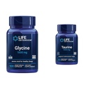 Life Extension Glycin 1000 mg, fremmer afslapning, sund søvn & taurine, Pure Taurine Aminosyretilskud, hjerte, lever og hjerne sundhed