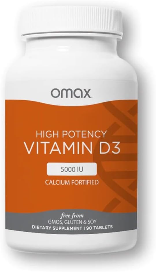 Omax3 D3 5000 IE + Calcium, 90- Day Supply, Strong Bones, Muscles & Joints, Heart Health, Immunity, Non GMO, No Gluten, No Soy (New Packaging) - 90 tabletter (90)