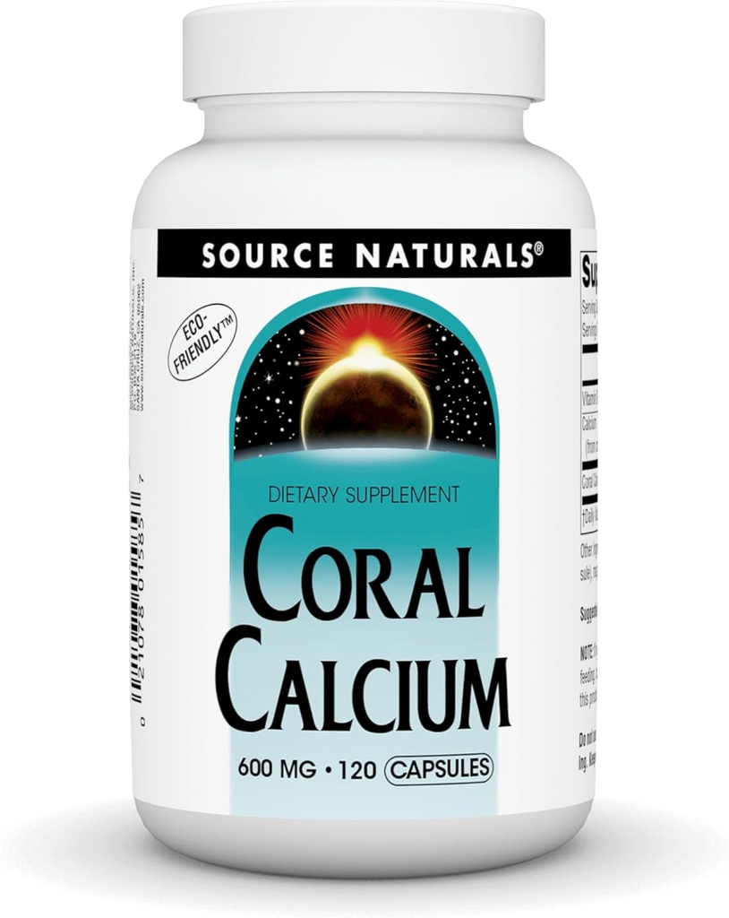 Source Naturals Coral Calcium - 600 mg - 120 kapsler