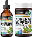 BIO KRAUTER Adrenal Support 60 Gummies & Adrenal Support Tinktur 4 Fl. Oz.