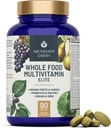 Abundant Earth Whole Food Multivitamin for Women Daily Multi Vitaminer Kosttilskud til mænd Herre Multivitaminer + B Complex, Probiotiske Multi Enzyme, Omegas for Organic Energy Mood Fordøjning 90ct- 2pk