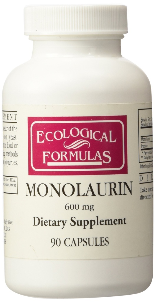 Økologiske formler Monolaurin 600 mg 90 kapsler