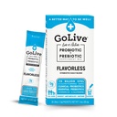 GoLive Prebiotic & Probiotic til kvinder, mænd, børn. Flavor- Free, Sugar- Free, Synbiotisk Pulver w / GOS, L- Glutamin, D3- vitamin, Elektrolyter. For Gut Health, fordøjelse, Metabolisme, Immunitet 15- 50B CFU 'er.