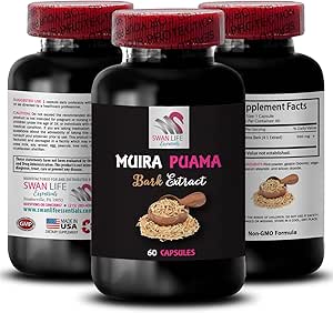 Plant Synergy Energy - MUIRA PUAMA BARK EXSTT -, Herbal Awakening, Active Lifestyle Support, Balanced Boost Blend, Herbal Drive Aktivering, Botanisk Lifestyle Support 1 flaske 60 kapsler