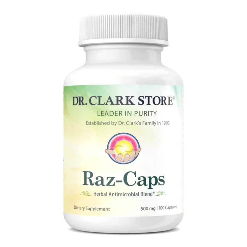 Dr. Clark Raz-Caps Supplement, 500mg, 100 Gelatin Capsules