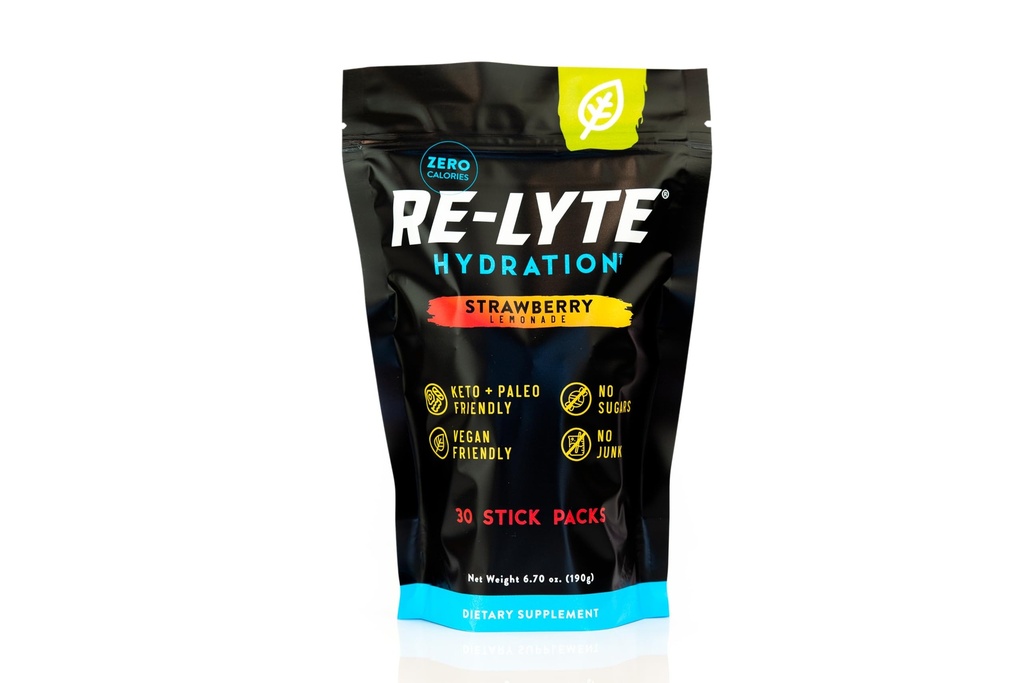 REDMOND Re- Lyte Hydration Elektrolyte Drink Powder Mix (Strawberry Lemonade) 30 Stick Packs