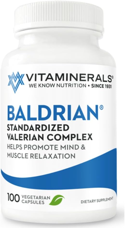 Vitamin 33 Baldrian ® Original Natural Relaxing Support Standardized Valerian (100)