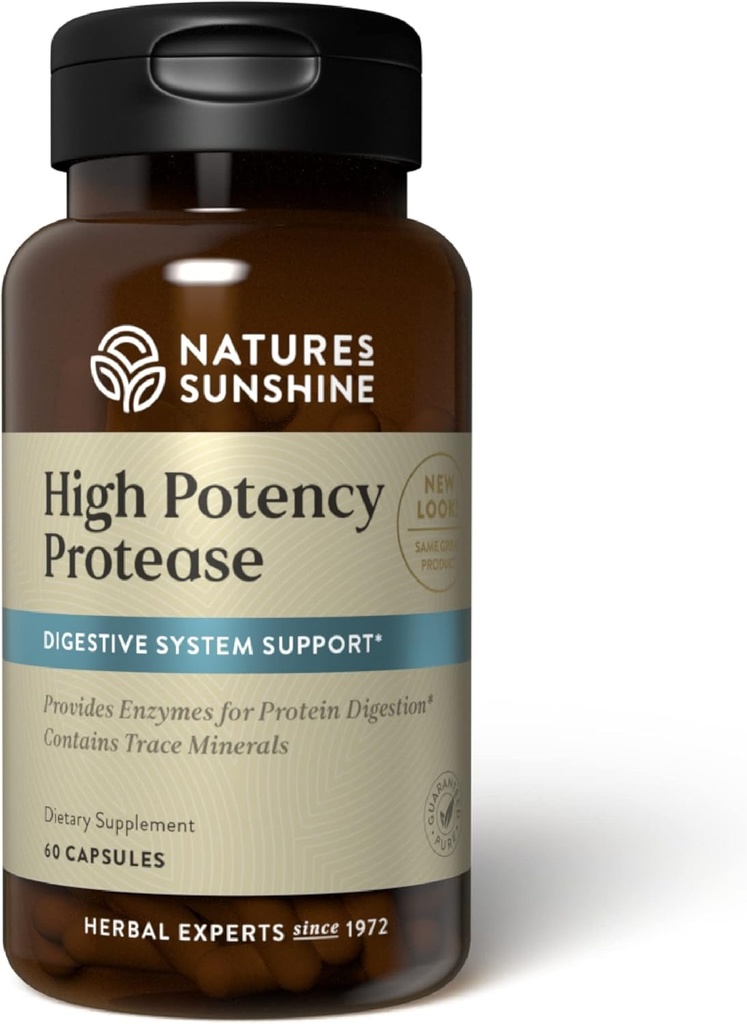 Nature's Sunshine High Potency Protease 60 Capsules
