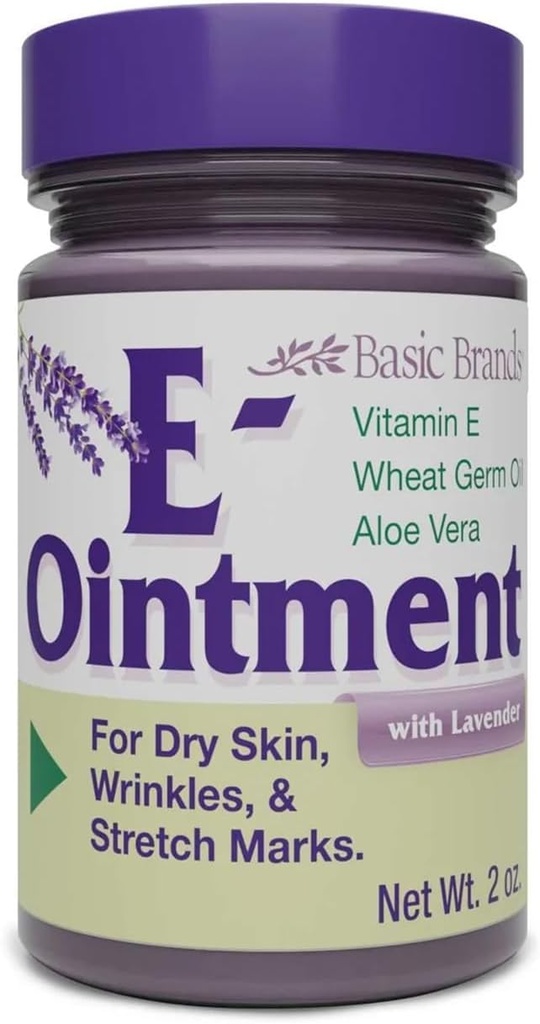Grundlæggende mærker E-vitamin Salve Lavendel 2 oz