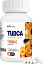 Pure TUDCA Supplement 1500 mg, Høj Pure Tauroursodeoxycholsyre Bile Salte, Leverstøtte til lever rense Detox og reparation, Ikke GMO, Let at synke, Lavet i USA, 60 kapsler