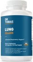 Dr. Tobias Lung Health Supplement med C-vitamin, Butterbur, Quercetin & Bromelain, Advanced Lung Cleanse Detox Formel for Bronchial & Respiratory System, Non- GMO, 120 Kapsler, 120 Servere
