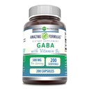Amazing Formulas GABA med B6-vitamin Supplement124; 500 Mg Per Serving Budd124; 200 Kapsler Budding124; Non- GMO Budd124; Gluten Free Budding124; Lavet i USA