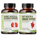 Nyrerensning Detox & Reparation og Bregen Support - Nyrestøtte supplement til Nyregendannelse med Chanca Piedra, Tranebær, Juniper bær til Nyreafvænning og Brege Healt.60 Day Supply