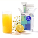 Søvnhjælp pulver - Calming drink til dyb søvn med liposomal safran, Magnesium & PharmaGABA Melatonin- Gratis naturligt supplement til at reducere stress og forbedre søvnkvalitet kamille Lemonade 7 sticks