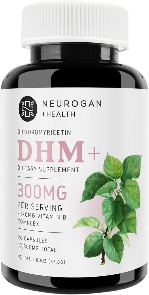 Neurogan Premium Dihydromyricetin (DHM) Kapsler, 51, 300 mg Total, 90ct.