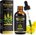 Mullein Drops til Lungs, Mullein Leaf Extract til Lungs, Mullein Leaf Extract Tinktur med Chlorophyll Natural Herbal Supplement Mullein Extract Drops til Lung Cleanse og Træk vejret