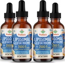 2000MG Liposomal Glutathione Liquid, 98% Absorption, Active Form L- Glutathione Supplement, Vegan Friendly, Kraftfuld Antioxidant Complex for Immunsystemet, Aging Defense, Detox, 8 FLLOZ