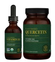 Global Healing Center - Vitamin D3 5000IE & Quercetin 250 mg - Understøtter knogler og immunsystem, luftvejssygdomme