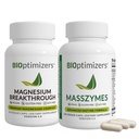 BiOptimizer Magnesium Breakthrough 4.0, (30 kapsler) & MassZymes 4.0, (120 kapsler) - Natural Sleep, Brain, og fordøjelsessygdomme Support Bundle