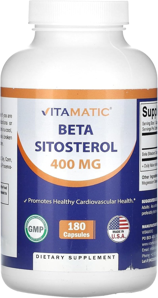 Vitamatisk beta sitosterol 400 mg 180 kapsler