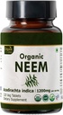 Neem 120 tabletter á 124; Azadirachta Indica (Neem) á 124; USDA Organic Certified