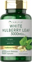 Carlyle Mulberry Leaf Extract Remote 124; 3000mg Remote 124; 100 Kapsler Remote 124; Non- GMO og Gluten Free Herbal Supplement