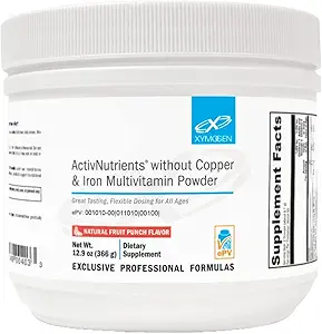 XYMOGEN ActivNutrients without Copper & Iron Multivitamin Powder - Fruit Punch (12,9 oz)