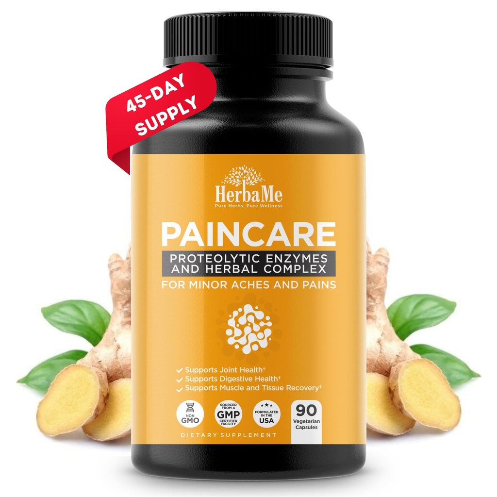 Proteolytiske enzymer supplement med Serrapeptase - Devils Claw, 90 Kapsler, fremmer Joints Relief, Muskel og Tissue Sundhed med vedvarende mobilitet, Atleter Post Workout Inddrivelse Støtte