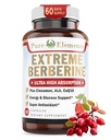 Ekstrem berberine Plus med ALA, Coq10, gurkemeje, kanel, bitter melon, banaba Leaf, koreansk Panax, Royal Jelly, og andre 21 urter for sundt blodsukker og samlet sundhed og immunitet