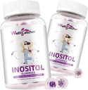 Inositol Gummies Myo- Inositol & D- Chiro Inositol Ideal 40: 1 Ratio Inositol supplement med Omega-3 vitamin D3 understøtter sund ovulation cyklus regelmæssighed Grape Flavor 2 pakker