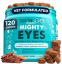 Mægtige Paw Waggables øjne (Made in USA); Tear Stain Chews for hunde. Vision og Tear Stain Support Kosttilskud til hunde. Lutein supplement. Smøreøjne, immunforsvar (120 Ct)