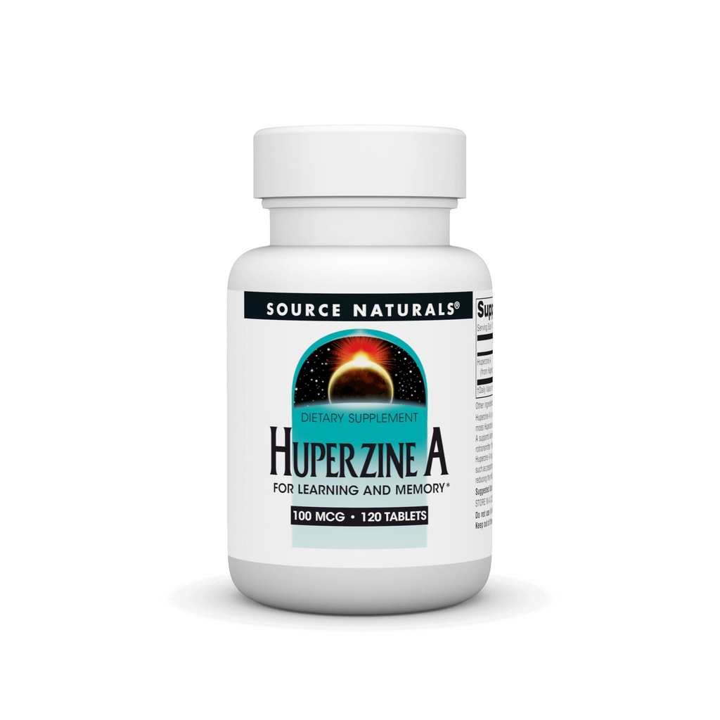 Source Naturals Huperzine A, for Learning and Memory *, 100mcg - 120 tabletter