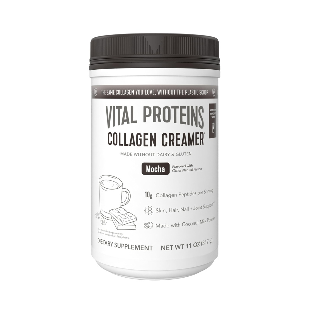 Vital Proteins Collagen Peptider Powder - Mocha Coffee Creamer til hår, hud & negle Support, 11.2 Oz