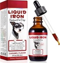 Flydende jerntilskud til hunde, LiquiI Jern med C-vitamin og B12, understøtter anæmi, Lavt enery niveauer og letargi, fremmer blodsundhed, hjælper med dannelse af røde blodlegemer
