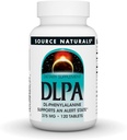 Kilde Naturals DLPA DL- Phenylalanin, Understøtter en Alert stat * - 375 mg - 120 tabletter