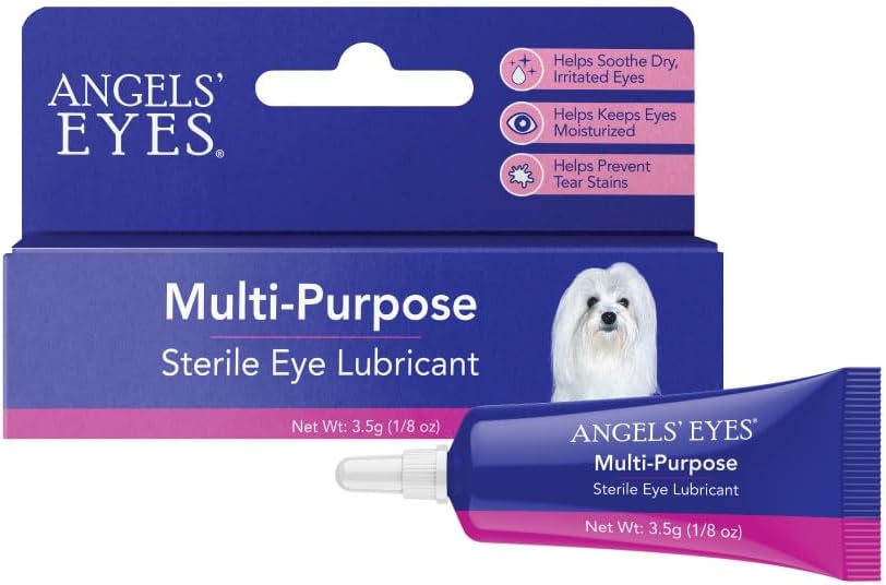 ANGELS 'Eyes Multi- Formål Steril Eye Smøremiddel • 124; Smøger tørre Irriterede øjne • 124; Sikker for hunde og katte • 124; Fugt og lindrer tørre, Itchy øjne • 124; Tårer og ladning • 124; 3,5g