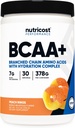 Nutricost BCAA + Hydration Powder (Peach Rings) 30 Servering - Forgrenet kæde Aminosyrer med Hydration Complex - Gluten- Free, Non- GMO