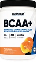 Nutricost BCAA + Hydration Powder (Peach Rings) 30 Servering - Forgrenet kæde Aminosyrer med Hydration Complex - Gluten- Free, Non- GMO