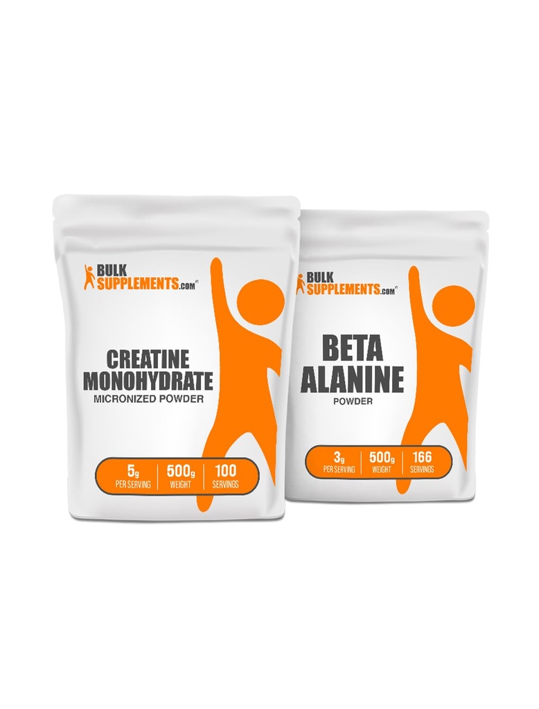BulkSupplements Creatin 500g + Beta Alanine 500g Bundle