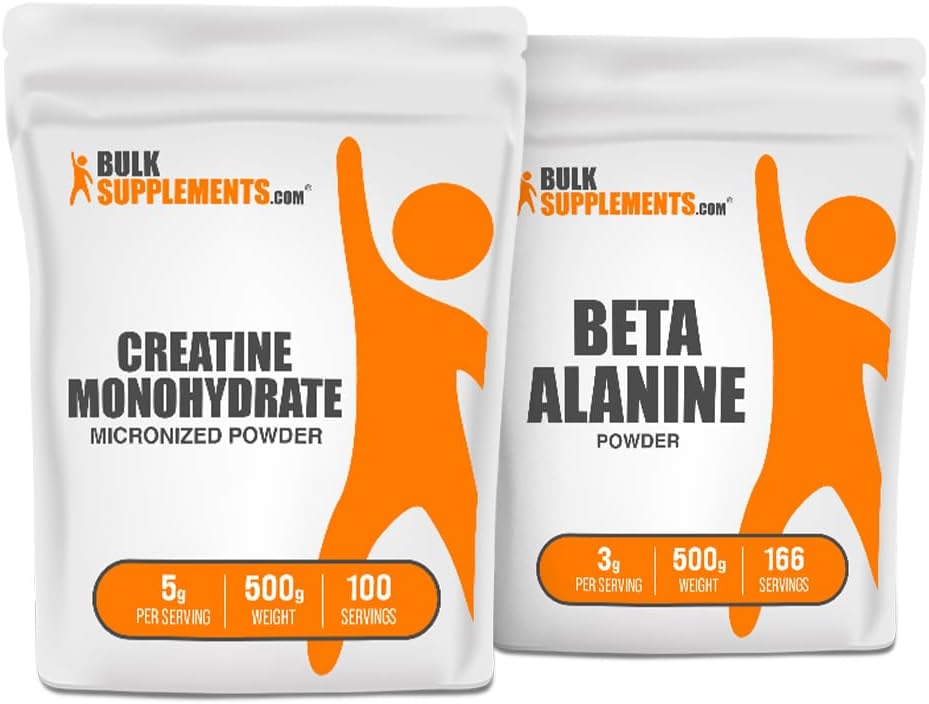 BulkSupplements Creatin 500g + Beta Alanine 500g Bundle