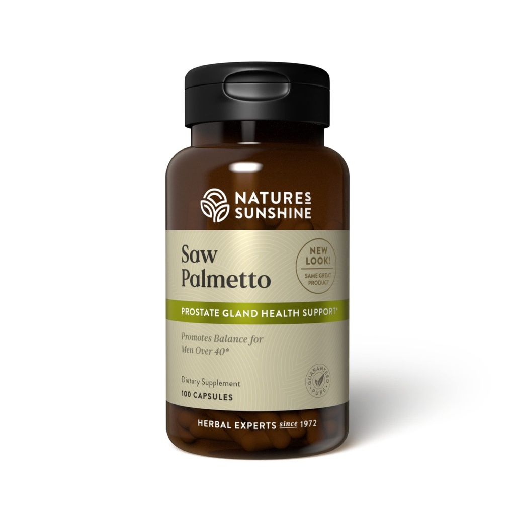 Nature 's Sunshine Saw Palmetto, 100 kapsler, Kosher Buddy 124; naturligt hjælper forbedre Prostata sundhed og hjælper Balance Hormon for voksne mænd og kvinder